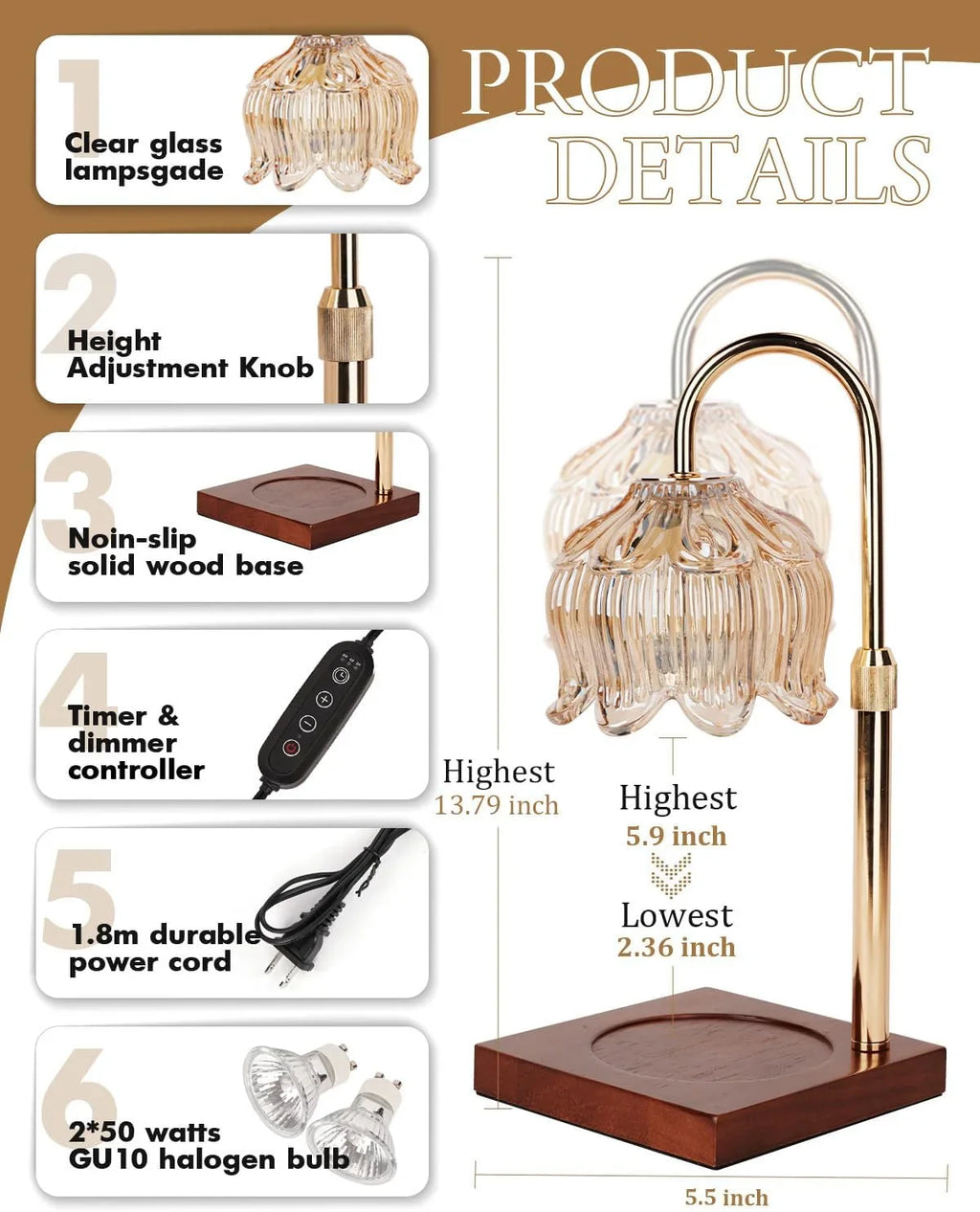 Charming Flower Lamp Warmer