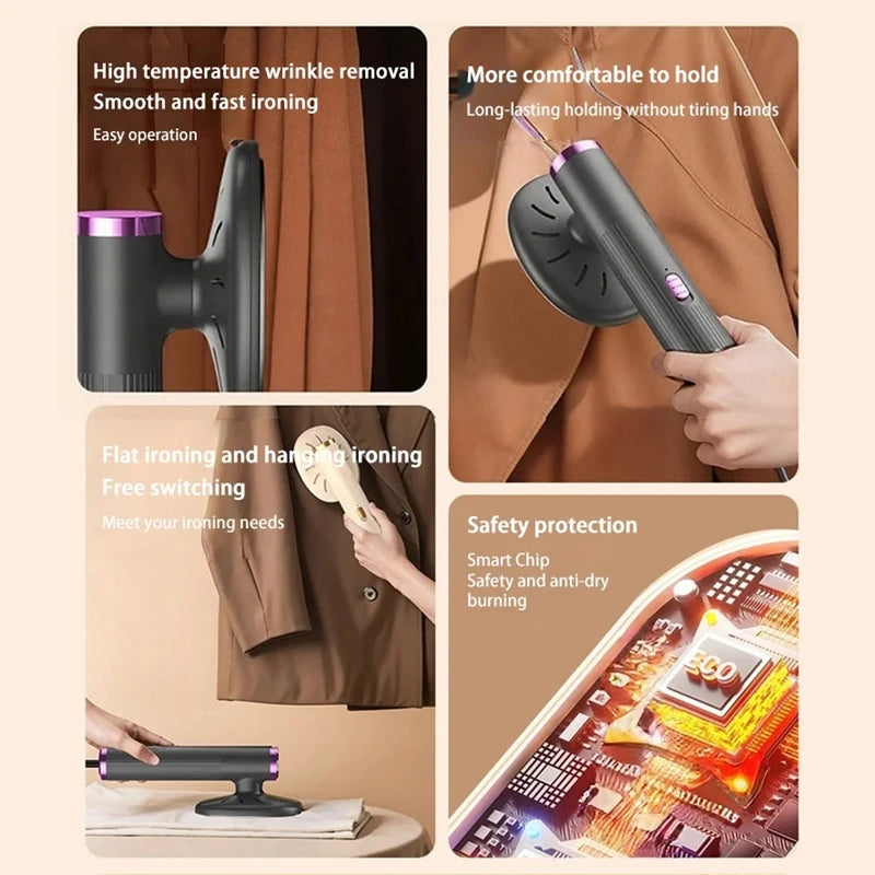 Handheld Steamer Iron USB Portable Mini for Clothes Fast Heating Travel Garment Fabric Press Machine with Handle Home use 2025